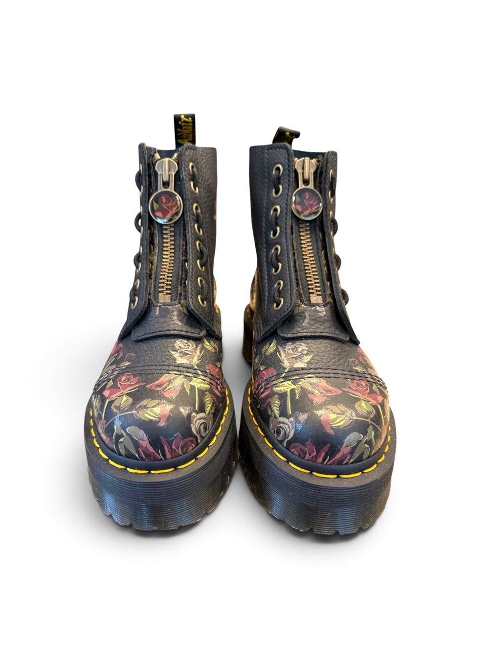 Dr. Martens SINCLAIR DECAYED
ROSES LEATHER PLATFORM BOOTS - Picture 6 of 7